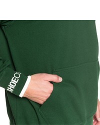 dunkelgrüner bedruckter Pullover mit einem Kapuze von DC Shoes