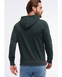 dunkelgrüner bedruckter Pullover mit einem Kapuze von Petrol Industries