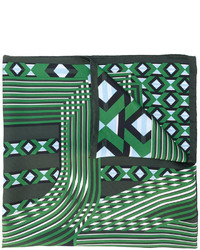 dunkelgrüner bedruckter Schal von Fendi