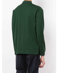 dunkelgrüner bestickter Polo Pullover von Kent & Curwen