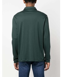 dunkelgrüner bestickter Polo Pullover von Michael Kors