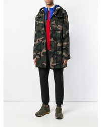 dunkelgrüner Camouflage Parka von Valentino