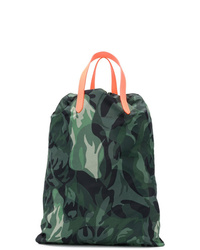 dunkelgrüner Camouflage Rucksack von Alexander McQueen