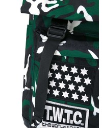 dunkelgrüner Camouflage Rucksack von Ktz