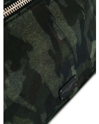 dunkelgrüner Camouflage Rucksack von Dolce & Gabbana