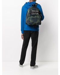 dunkelgrüner Camouflage Rucksack von VERSACE JEANS COUTURE