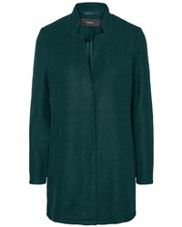 dunkelgrüner Fleece-Mantel von Vero Moda