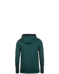 dunkelgrüner Fleece-Pullover mit einem Kapuze von Under Armour