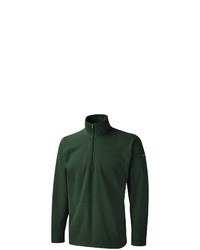 dunkelgrüner Fleece-Pullover mit einem Reißverschluss am Kragen von Craghoppers