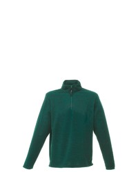 dunkelgrüner Fleece-Pullover mit einem Reißverschluss am Kragen von Regatta