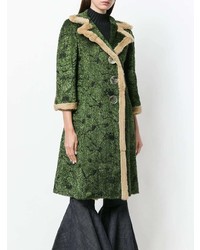 dunkelgrüner Mantel von John Galliano Vintage