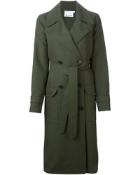 dunkelgrüner Mantel von Alexander Wang