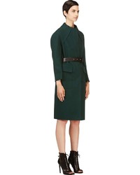 dunkelgrüner Mantel von Nina Ricci