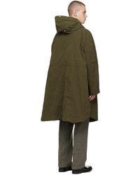 dunkelgrüner Mantel von Marina Yee