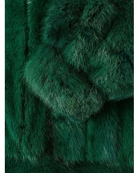 dunkelgrüner Mantel von Christian Dior Vintage