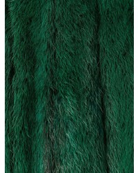 dunkelgrüner Mantel von Christian Dior Vintage