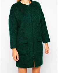 dunkelgrüner Mantel von Asos