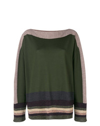 dunkelgrüner Oversize Pullover von Antonio Marras