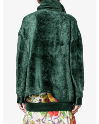 dunkelgrüner Oversize Pullover von Balenciaga