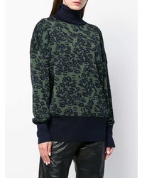 dunkelgrüner Oversize Pullover von Sonia Rykiel