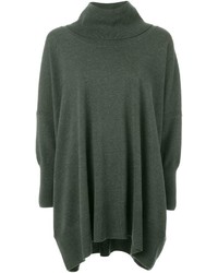 dunkelgrüner Oversize Pullover von N.Peal