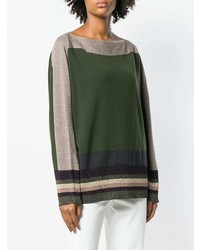 dunkelgrüner Oversize Pullover von Antonio Marras