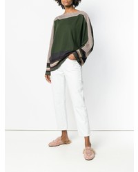 dunkelgrüner Oversize Pullover von Antonio Marras