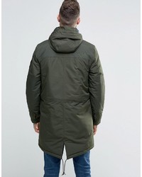 dunkelgrüner Parka von The North Face