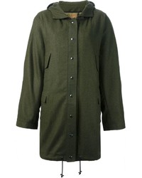 dunkelgrüner Parka