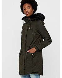 dunkelgrüner Parka von Vero Moda