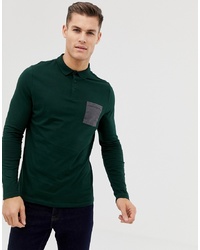 dunkelgrüner Polo Pullover von ASOS DESIGN