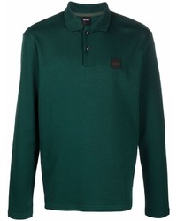 dunkelgrüner Polo Pullover von BOSS HUGO BOSS
