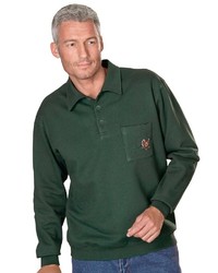 dunkelgrüner Polo Pullover von CLASSIC BASICS