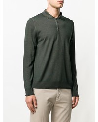 dunkelgrüner Polo Pullover von Canali