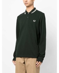 dunkelgrüner Polo Pullover von Fred Perry