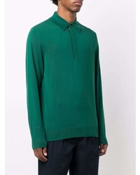 dunkelgrüner Polo Pullover von Paul Smith