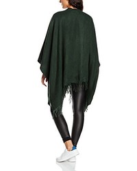 dunkelgrüner Poncho von Only