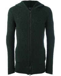 dunkelgrüner Pullover mit einem Kapuze von Avant Toi