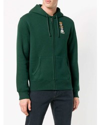 dunkelgrüner Pullover mit einem Kapuze von Polo Ralph Lauren