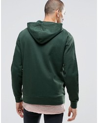 dunkelgrüner Pullover mit einem Kapuze von Asos