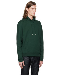 dunkelgrüner Pullover mit einem Kapuze von Courrèges