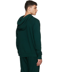 dunkelgrüner Pullover mit einem Kapuze von Les Tien