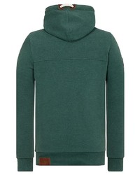 dunkelgrüner Pullover mit einem Kapuze von Naketano