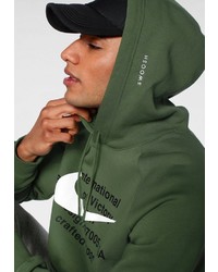 dunkelgrüner Pullover mit einem Kapuze von Nike Sportswear