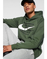 dunkelgrüner Pullover mit einem Kapuze von Nike Sportswear