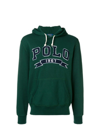 dunkelgrüner Pullover mit einem Kapuze von Polo Ralph Lauren