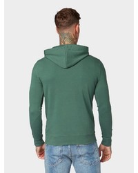 dunkelgrüner Pullover mit einem Kapuze von Tom Tailor Denim