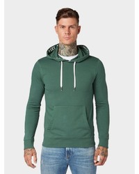 dunkelgrüner Pullover mit einem Kapuze von Tom Tailor Denim
