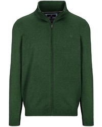 dunkelgrüner Pullover mit einem Reißverschluß von BASEFIELD