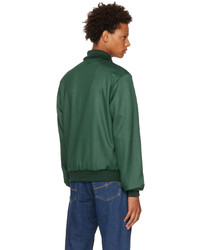 dunkelgrüner Pullover mit einem Reißverschluß von Lanvin